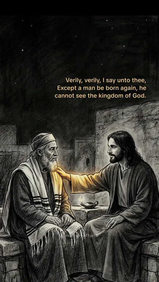 Verily, verily, I say unto thee, Except a man be born again, he cannot see the kingdom of God.