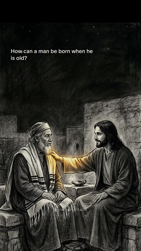 How can a man be born when he is old?