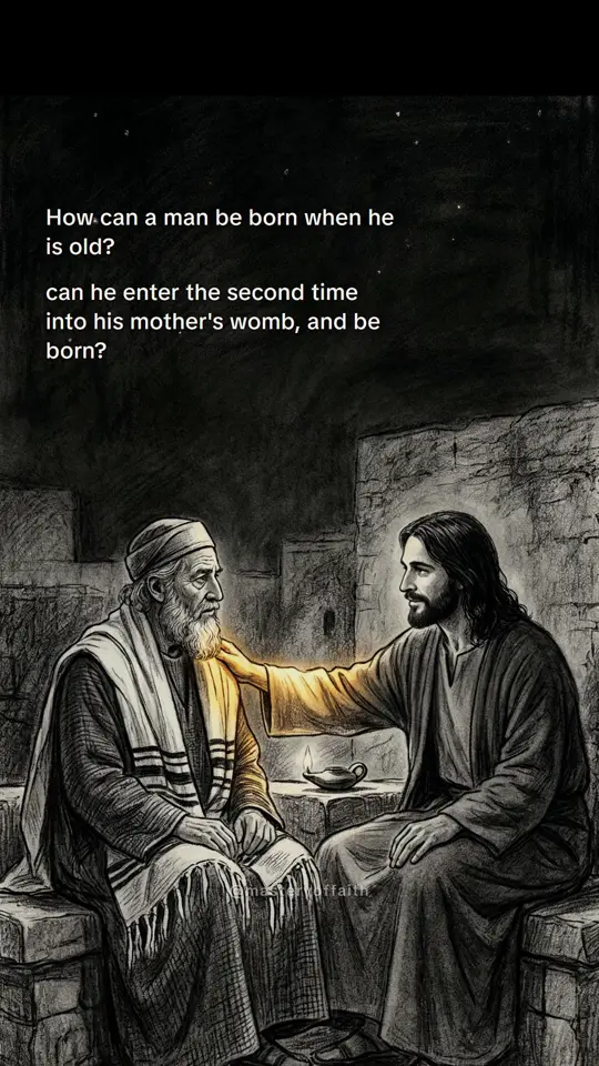 How can a man be born when he is old? can he enter the second time into his mother's womb, and be born?