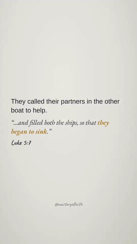 They called their partners in the other boat to help. ...and filled both the ships, so that they began to sink.